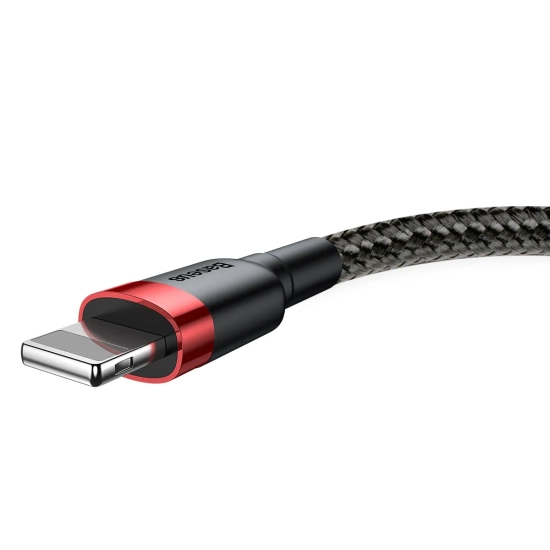 Baseus Cafule USB-A – Lightning 2,4A 0,5 m czarno-czerwony