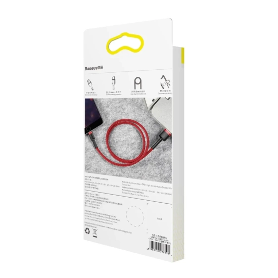 Baseus Cafule USB-A – Lightning 2,4A 1 m czerwony