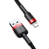 Baseus Cafule USB-A – Lightning 2,4A 1 m czarno-czerwony