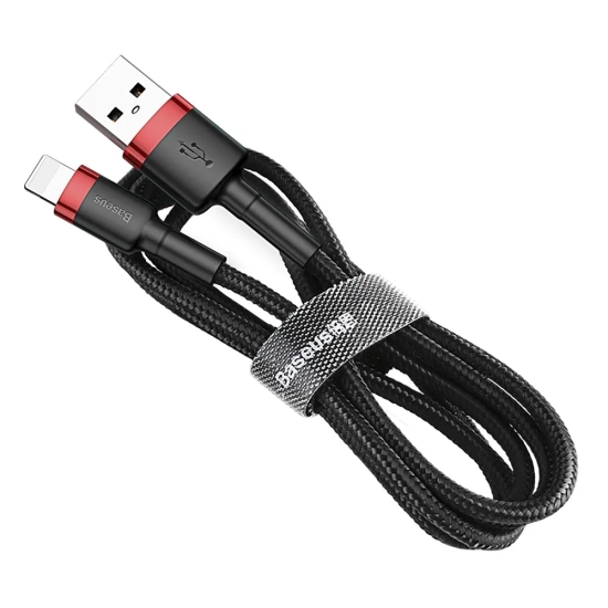 Baseus Cafule USB-A – Lightning 2,4A 1 m czarno-czerwony