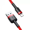 Baseus Kabel USB-A–Lightning 2 m 1,5 A czerwony