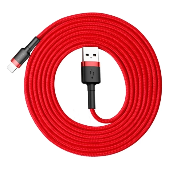 Baseus USB-A do Lightning kabel czerwony 2 m
