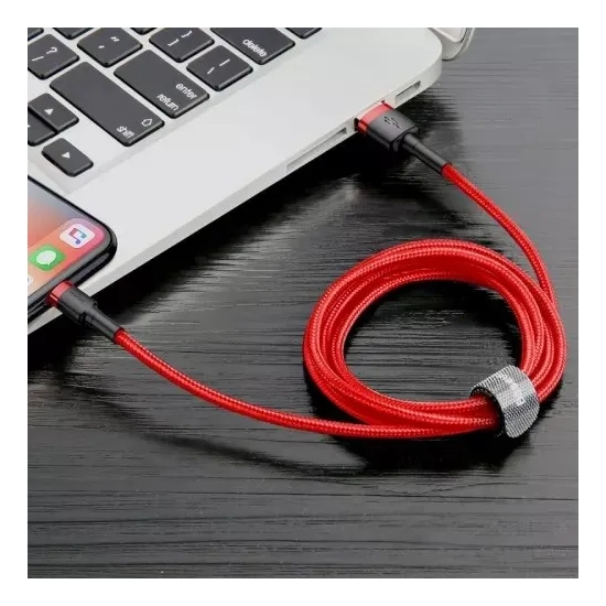 Baseus Kabel USB-A–Lightning 2 m 1,5 A czerwony