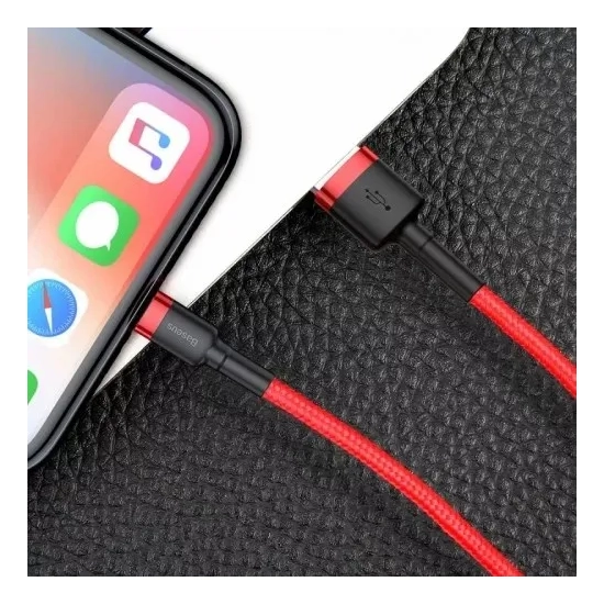 Baseus Kabel USB-A–Lightning 2 m 1,5 A czerwony