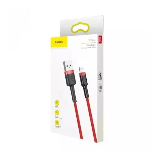 Baseus Kabel USB-A–Lightning 2 m 1,5 A czerwony