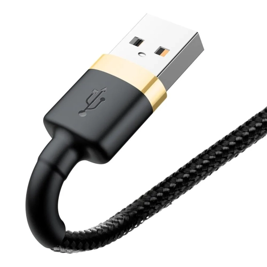 Baseus Kabel Cafule USB-A–Lightning 2 m złoto-czarny