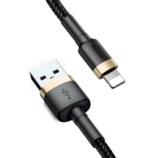 Baseus Kabel Cafule USB-A–Lightning 2 m złoto-czarny