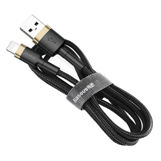 Baseus Kabel Cafule USB-A–Lightning 2 m złoto-czarny