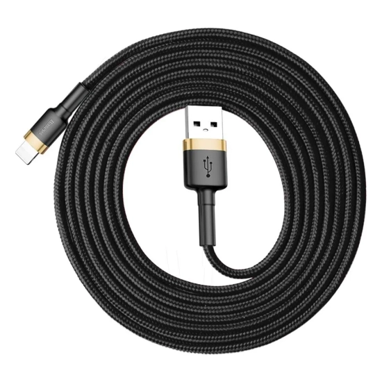 Baseus Kabel Cafule USB-A–Lightning 2 m złoto-czarny