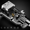 Mini ładowarka samochodowa do telefonu 2x USB Grain Car Charger biały