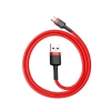 Kabel Baseus Cafule CATKLF-A09 USB-A–USB-C 3A 0,5 m czerwony