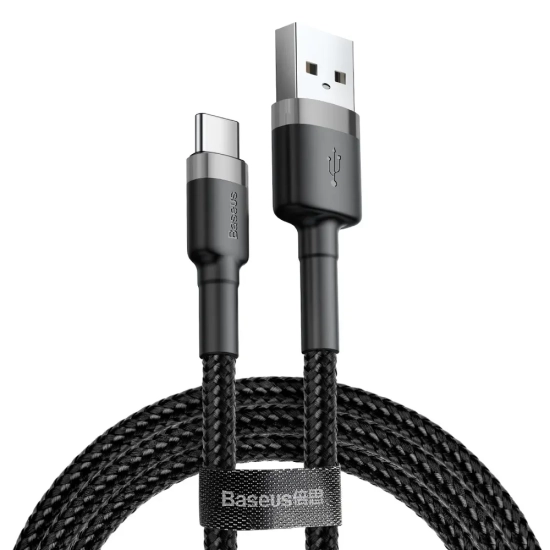 Baseus USB-A do USB-C kabel w oplocie QC3 0,5 m
