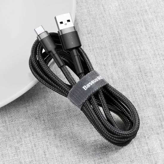 Baseus USB-A do USB-C kabel w oplocie QC3 0,5 m