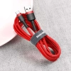 Baseus Cafule CATKLF-B09 USB-A – USB-C 3A 1,0 m czerwony