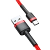 Baseus Cafule CATKLF-B09 USB-A – USB-C 3A 1,0 m czerwony