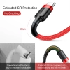 Baseus Cafule CATKLF-B09 USB-A – USB-C 3A 1,0 m czerwony