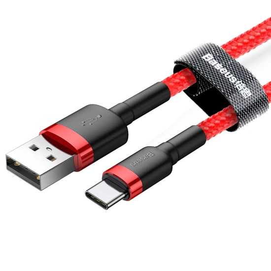 Baseus Cafule CATKLF-B09 USB-A – USB-C 3A 1,0 m czerwony