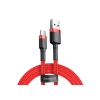 Główne zdjęcie produktu: Kabel Baseus Cafule CATKLF-C09 USB-A–USB-C 2 m 2 A czerwony.