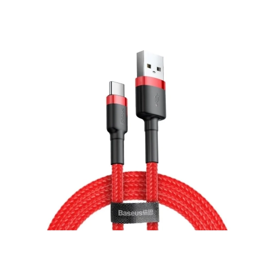 Główne zdjęcie produktu: Kabel Baseus Cafule CATKLF-C09 USB-A–USB-C 2 m 2 A czerwony.
