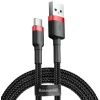 Kabel Baseus Cafule USB-A–USB-C 2A 2 m czarno-czerwony
