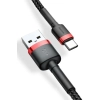 Kabel Baseus Cafule USB-A–USB-C 2A 2 m czarno-czerwony