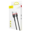 Baseus Cafule CATKLF-C91 USB-A – USB-C 2A 2,0 m czerwono-czarny