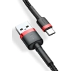 Baseus Cafule CATKLF-C91 USB-A – USB-C 2A 2,0 m czerwono-czarny