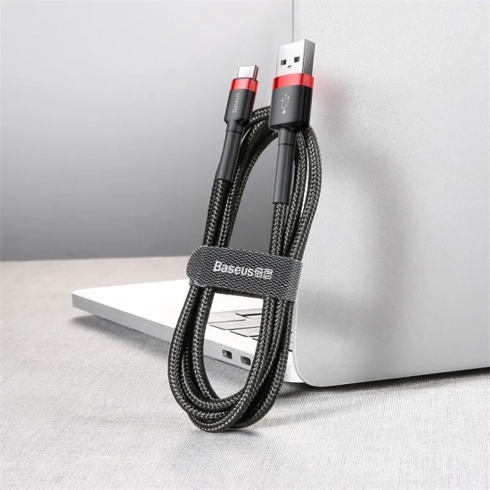 Baseus Cafule CATKLF-C91 USB-A – USB-C 2A 2,0 m czerwono-czarny