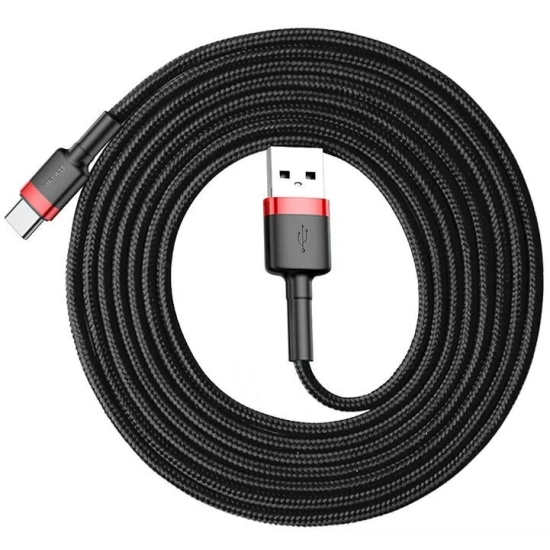 Baseus Cafule CATKLF-C91 USB-A – USB-C 2A 2,0 m czerwono-czarny
