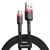 Baseus Cafule USB-A – micro USB 2,4A 1 m czarno-czerwony – przewód ze złączami USB-A – micro USB w kolorze czarno-czerwo