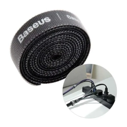 Taśma rzepowa Baseus Circle Velcro 50 cm czarna