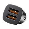 Inteligentna ładowarka samochodowa Square 2x USB QC3.0 Quick Charge 3.0