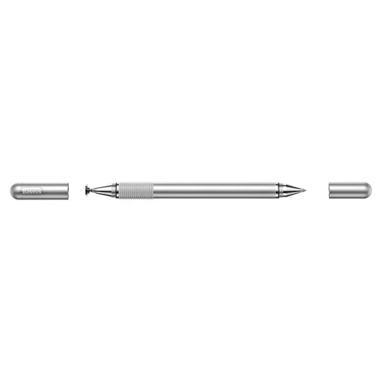 Rysik Baseus Golden Cudgel 2w1 disc i długopis srebrny
