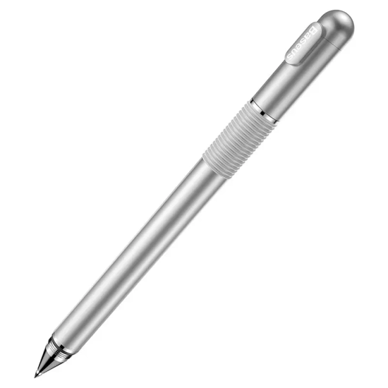 Rysik Baseus Golden Cudgel 2w1 disc i długopis srebrny