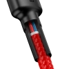 Kabel Baseus Cafule CATKLF-H09 USB-C–USB-C 60W 2 m czerwony