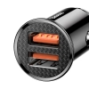 Inteligentna ładowarka samochodowa Circular 2x USB QC3.0 Quick Charge 3.0