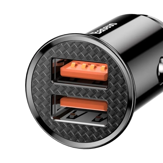 Inteligentna ładowarka samochodowa Circular 2x USB QC3.0 Quick Charge 3.0