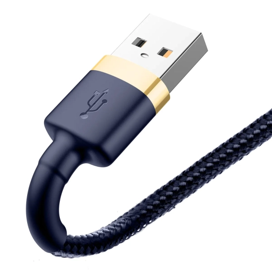 Baseus Cafule USB-A – Lightning 2,4A 1 m niebiesko-złoty