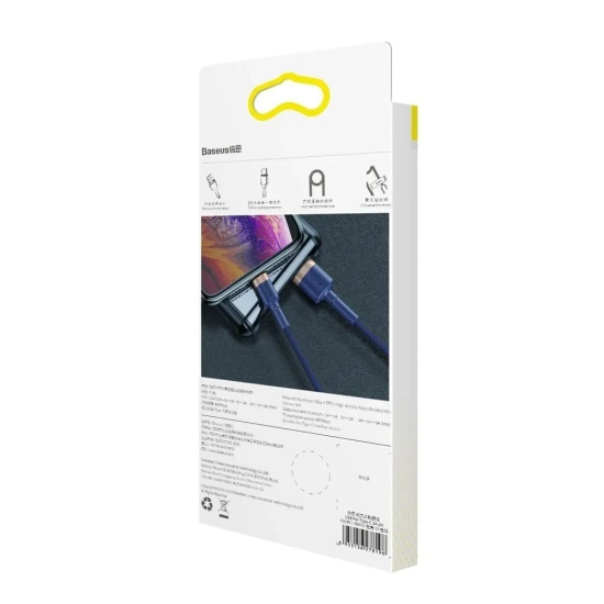 Kabel Baseus Cafule CALKLF-CV3 USB-A–Lightning 1,5A 2 m niebieski