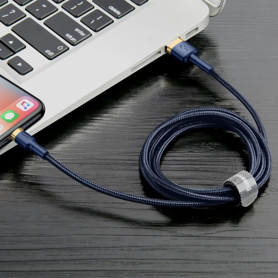 Baseus Cafule CALKLF-CV3 USB-A – Lightning 1,5A 2,0 m złoto-niebieski