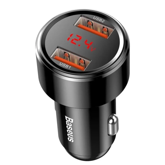Baseus Magic Series Dual ładowarka samochodowa 45 W 2x USB czarna