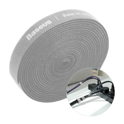 Taśma rzepowa Baseus Rainbow Circle 3 m szara