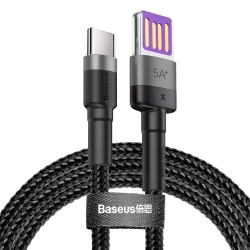 Baseus Cafule CATKLF-PG1 USB-A – USB-C 40W 1,0 m szaro-czarny – przewód ze złączami USB-A – USB-C w kolorze szaro-czarny