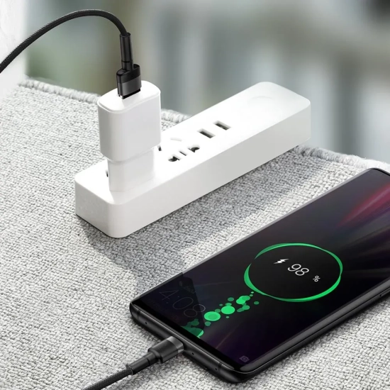 Kabel Baseus Cafule USB-A–USB-C 40W 5A 1 m czarno-szary