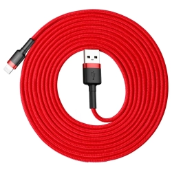 Kabel Baseus Cafule USB-A – Lightning 2A 3 m czerwony