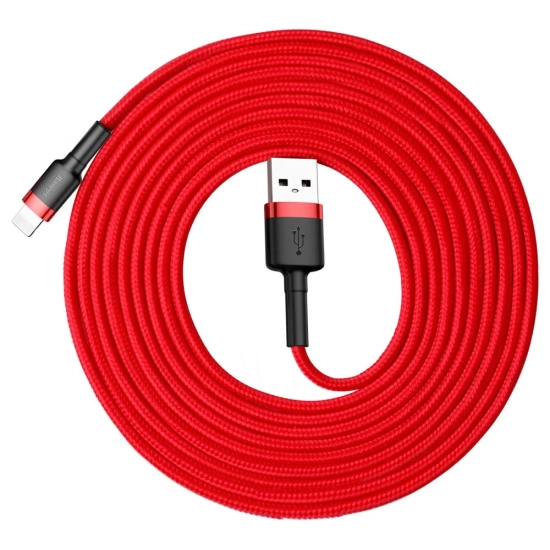 Baseus Cafule USB-A – Lightning 2A 3 m czerwony – przewód ze złączami USB-A – Lightning w kolorze czerwony.