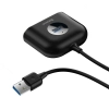 Baseus Hub USB-A Square 4w1 USB 3.0 1 m czarny