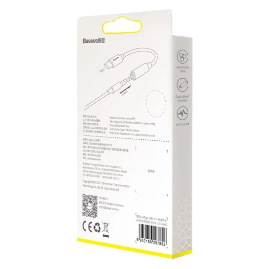 Baseus L54 CATL54-0G adapter USB-C na jack 3,5 mm DAC