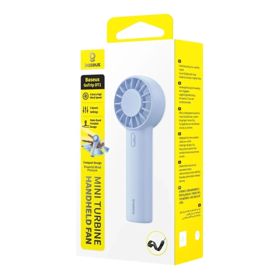 Wentylator ręczny Baseus GoTrip DT1 1200 mAh niebieski