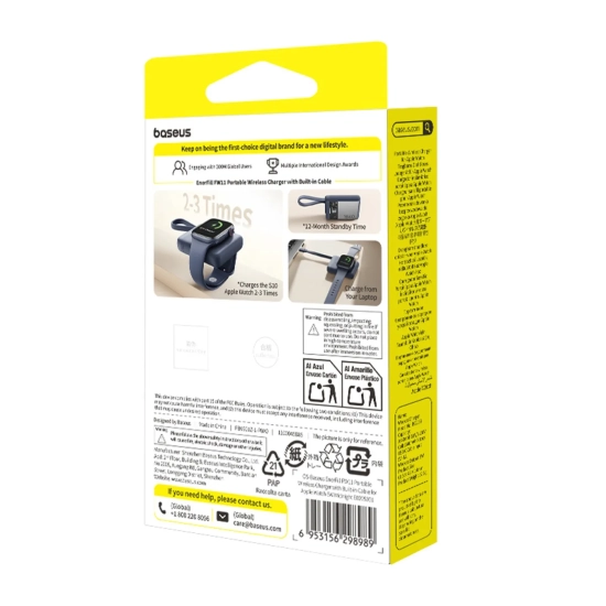 Baseus Ładowarka Apple Watch EnerFill FW11 5 W czarna
